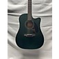 Used Kepma Guitars Used Kepma Guitars D3-130ABL Green Acoustic Electric Guitar