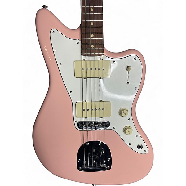 Used Fender Chicago Music Exchange Player Jazzmaster Shell Pink Solid Body Electric Guitar