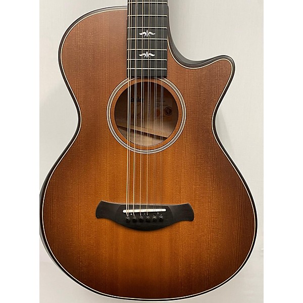 Used Taylor Used Taylor 652 CE Buliders Edition Wild Honey Burst Satin 12 String Acoustic Electric Guitar