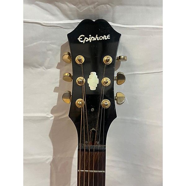 Used Epiphone Used Epiphone Dot Deluxe Flametop Tobacco Sunburst Hollow Body Electric Guitar