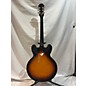 Used Epiphone Used Epiphone Dot Deluxe Flametop Tobacco Sunburst Hollow Body Electric Guitar