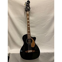 Used Fender Used Fender Kingman Acoustic Electric Bass Black Acoustic Bass Guitar