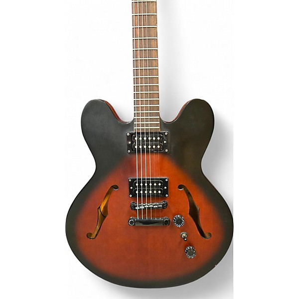 Used Epiphone Dot Studio Brown Sunburst Hollow Body Electric Guitar