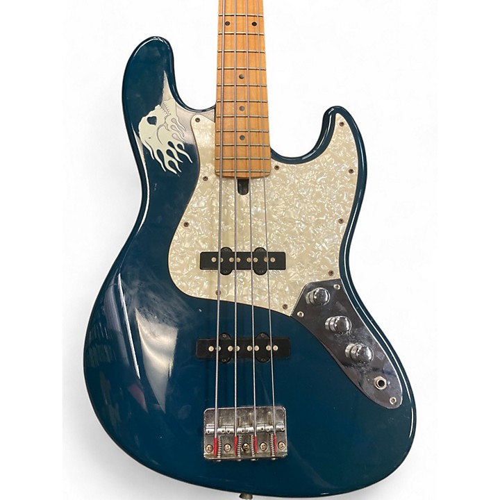 Used Brian By Bacchus Jazz Bass Blue Electric Bass Guitar Blue