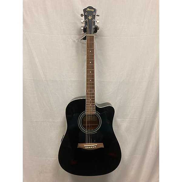 Used Ibanez V70CE Black Acoustic Electric Guitar