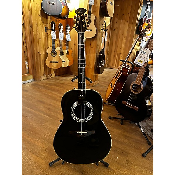 Used Ovation Used Ovation 1717 Black Acoustic Electric Guitar