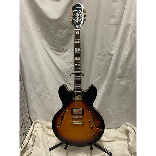 Used Epiphone Used Epiphone Sheraton II 2 Tone Sunburst Hollow Body Electric Guitar