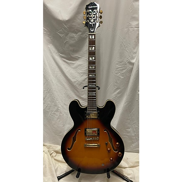 Used Epiphone Used Epiphone Sheraton II 2 Tone Sunburst Hollow Body Electric Guitar