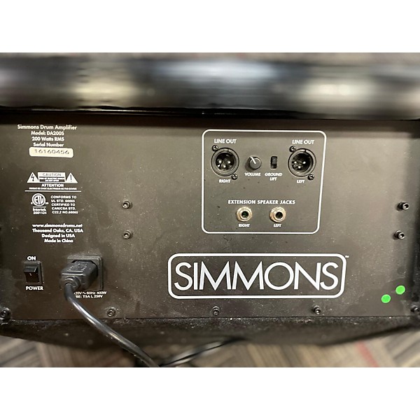 Used Simmons DA200S 200W Drum Amplifier