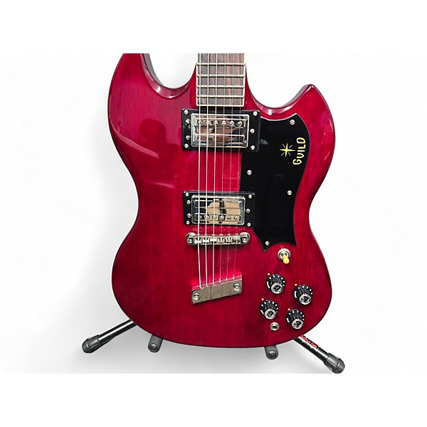 Used Guild Used Guild Newark St. Collection S-100 Polara Cherry Red Solid Body Electric Guitar