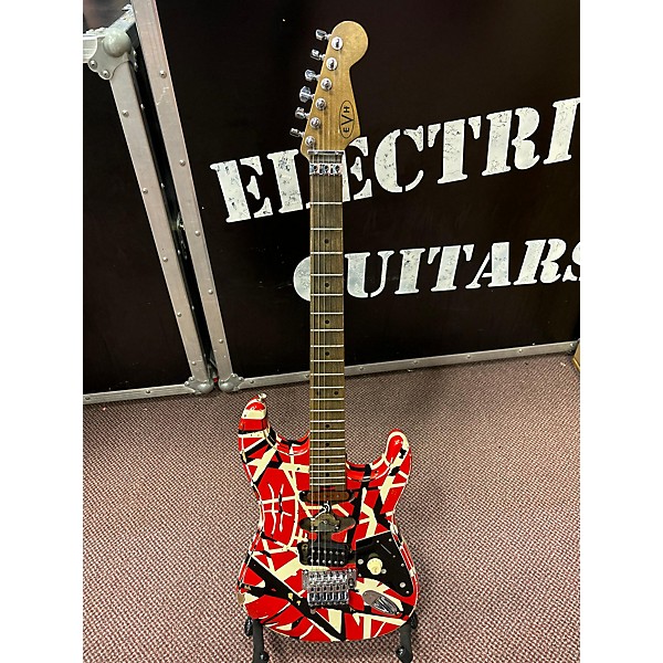 Used EVH Used EVH Striped Series Frankie Custom Graphic Solid Body Electric Guitar