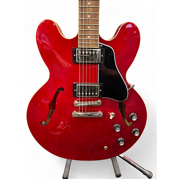 Used Epiphone Used Epiphone ES335 IG Satin Red Hollow Body Electric Guitar