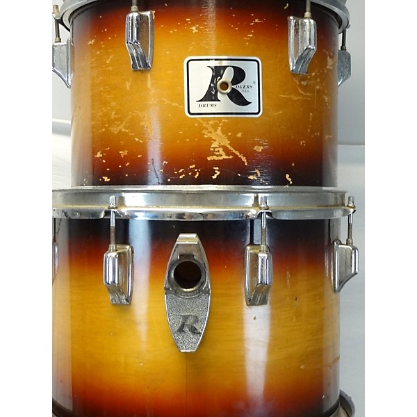 Used Used Rogers 7-Piece Kit 7 piece Drum Kit Sunburst Drum Kit