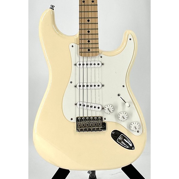 Used Fender Used Fender Artist Series Jimmie Vaughan Tex-Mex Stratocaster Cream Solid Body Electric Guitar