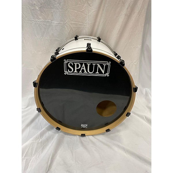 Used Spaun Used Spaun 5 piece Custom Black And White Drum Kit