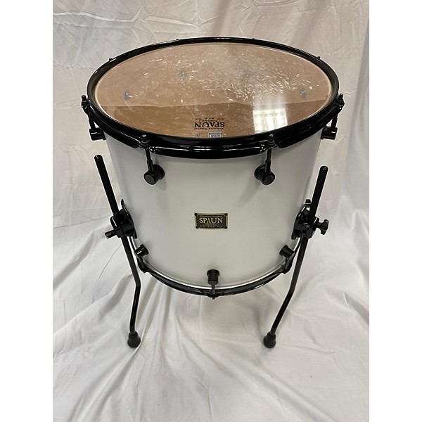 Used Spaun Used Spaun 5 piece Custom Black And White Drum Kit