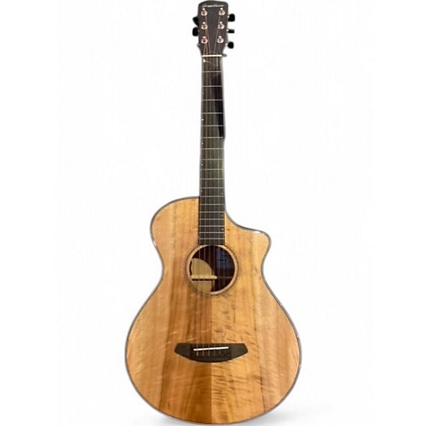 Used Breedlove Oregon Concert CE Myrtlewood Natural Acoustic Electric Guitar