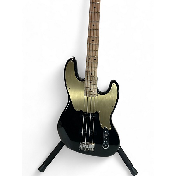 Used Squier Used Squier Paranormal Jazz Bass 54 Black And Gold Electric Bass Guitar