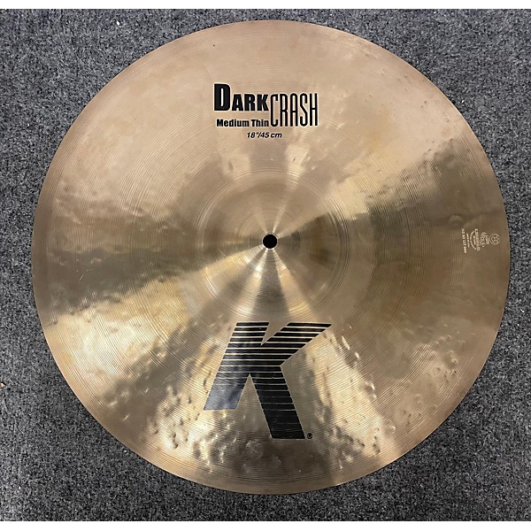 Used Zildjian Used Zildjian 18in K Medium Dark Thin Crash Cymbal