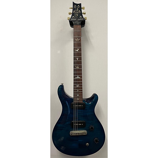 Used PRS Used PRS McCarty P90 Trans Blue Solid Body Electric Guitar