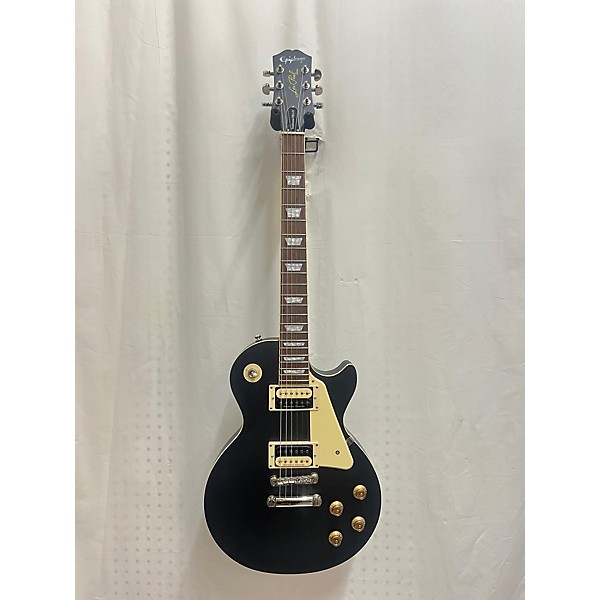 Used Epiphone Used Epiphone Les Paul Traditional Pro IV Black Solid Body Electric Guitar