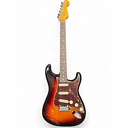 Used Fender American Professional II Stratocaster 3 Tone Sunburst Solid Body Electric Guitar