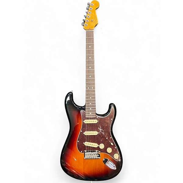 Used Fender American Professional II Stratocaster 3 Tone Sunburst Solid Body Electric Guitar