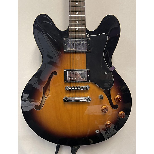 Used Epiphone Used Epiphone Dot Tobacco Sunburst Hollow Body Electric Guitar