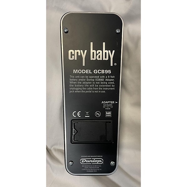 Used Dunlop GCB95 Original Crybaby Wah Effect Pedal