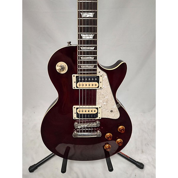 Used Epiphone Used Epiphone Les Paul Traditional Pro Maroon Solid Body Electric Guitar