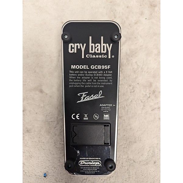 Used Dunlop Used Dunlop GCB95F Crybaby Classic Wah With Fasel Inductor Effect Pedal