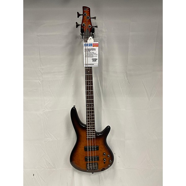 Used Ibanez Used Ibanez SR400EQM 2 Tone Sunburst Electric Bass Guitar