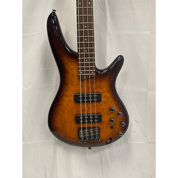 Used Ibanez Used Ibanez SR400EQM 2 Tone Sunburst Electric Bass Guitar