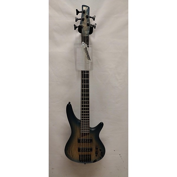 Used Ibanez Used Ibanez SR605 5 String Blue Burst Electric Bass Guitar