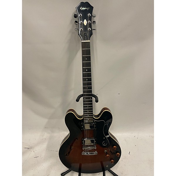 Used Epiphone Dot Hollow Body Electric Guitar Vintage Sunburst Guitar