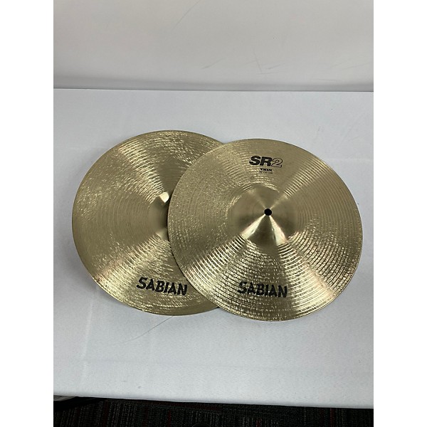 Used SABIAN Used SABIAN 14in SR2 Thin Hi Hat (PR) Cymbal