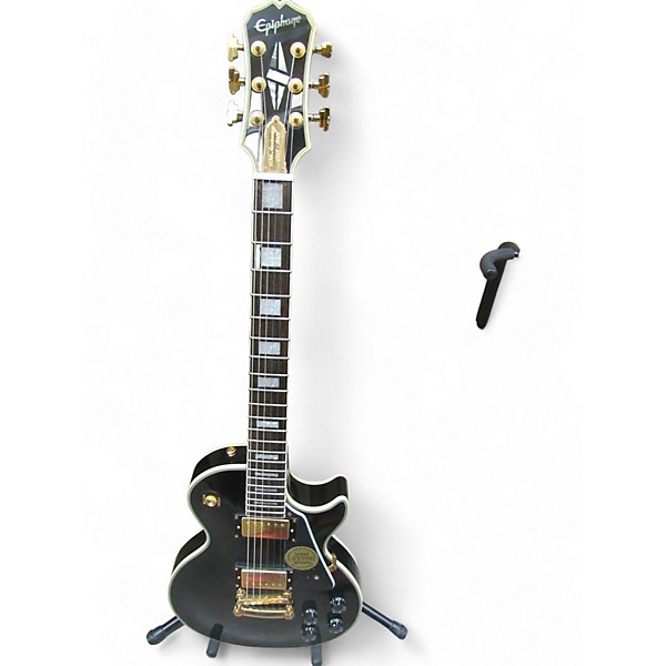 Used Epiphone Used Epiphone Les Paul Custom 50th AnniversarY Black Solid Body Electric Guitar