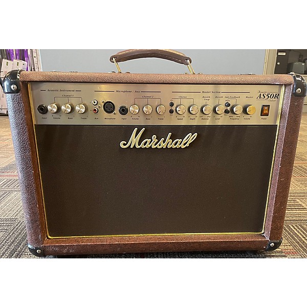 Used Marshall Used Marshall AS50R 50W 2X8 Acoustic Guitar Combo Amp