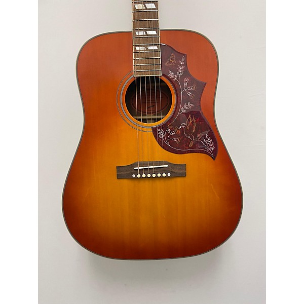 Used Epiphone Used 2022 Epiphone Inspired By Gibson Hummingbird Heritage Cherry Sunburst Acoustic Electric Guitar