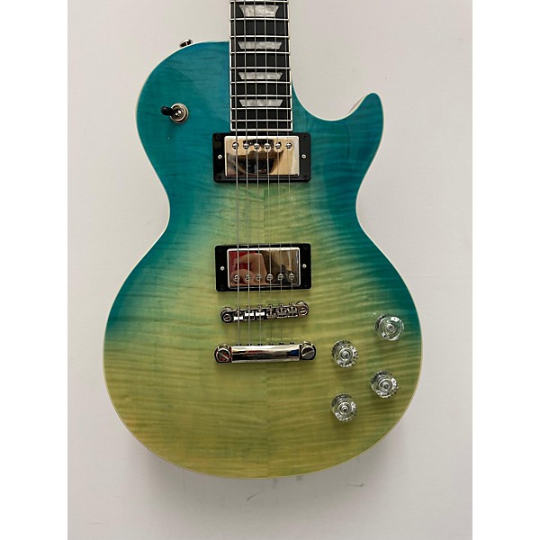 Used Epiphone Used 2021 Epiphone Les Paul Modern Figured Caribbean Blue Solid Body Electric Guitar