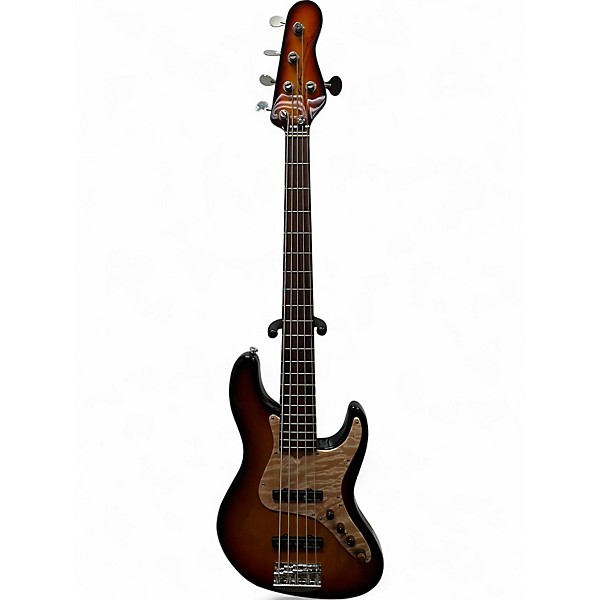Used Brubaker JXB5 Sunburst Electric Bass Guitar