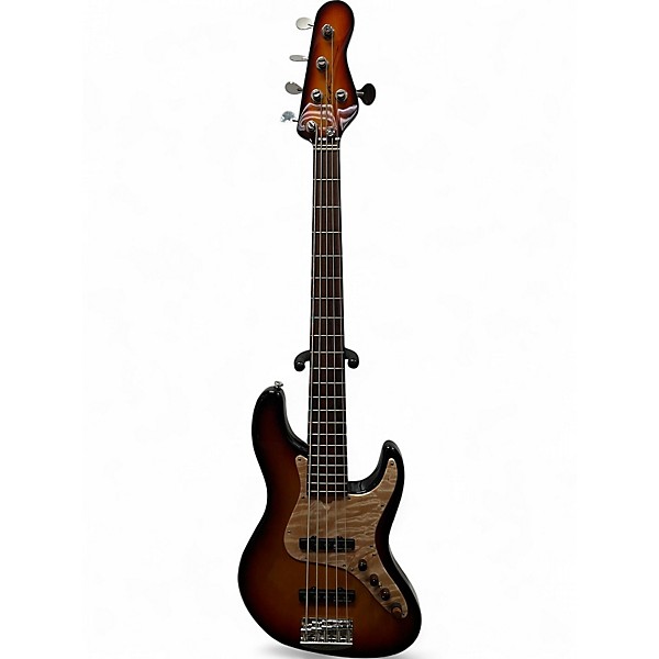 Used Brubaker JXB5 Sunburst Electric Bass Guitar