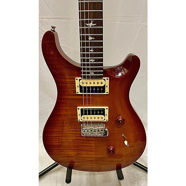 Used PRS Used PRS SE Custom 24 Tabaco Burst Solid Body Electric Guitar