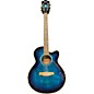 Used Ibanez Used Ibanez Ael20tbs1402 Blue Burst Acoustic Electric Guitar