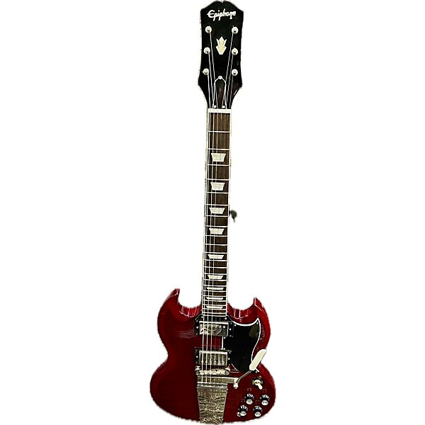 Used Epiphone Used 2021 Epiphone SG STD 61 MAESTRO VIBROLA Red Solid Body Electric Guitar