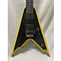 Used Dean Used Dean Razorback V 255 Black And Yellow Solid Body Electric Guitar