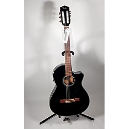 Used Fender Used Fender CN 140SCE Black Classical Acoustic Electric Guitar