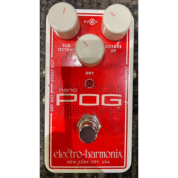 Used Electro-Harmonix Nano POG Polyphonic Octave Generator Effect Pedal