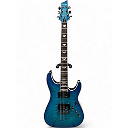 Used Schecter Guitar Research Used 2021 Schecter Guitar Research Omen Extreme 6 Ocean Blue Burst Solid Body Electric Guitar