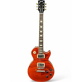 Used Gibson LES PAUL STANDARD F CUSTOM SHOP Trans Orange Solid Body Electric Guitar